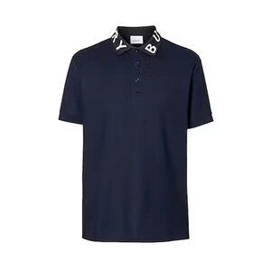 Burberry Men’s Ryland Collar Logo Polo Shirt Navy XL